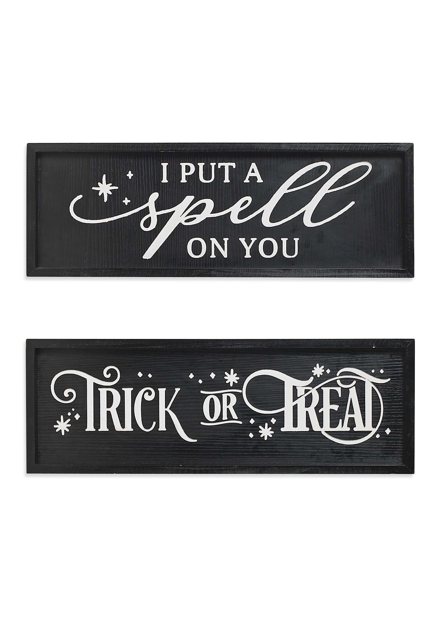 Set of Two 24″ Halloween Sign Decoration