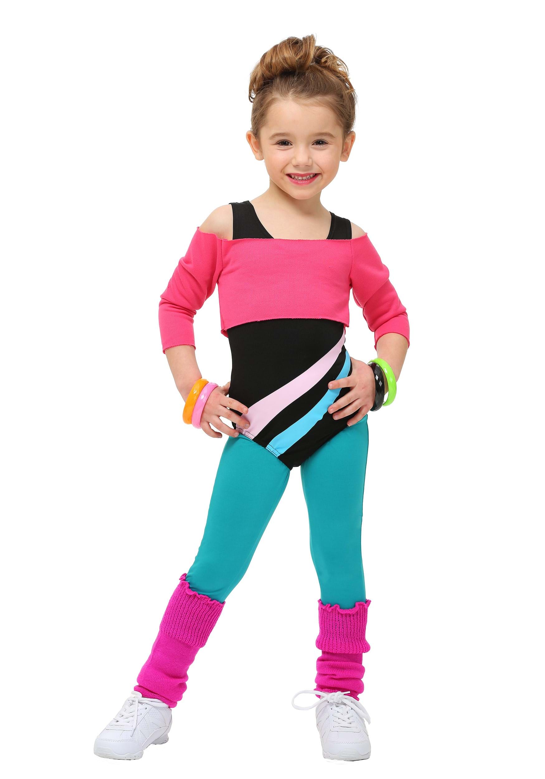 Toddler 80’s Workout Girl Costume