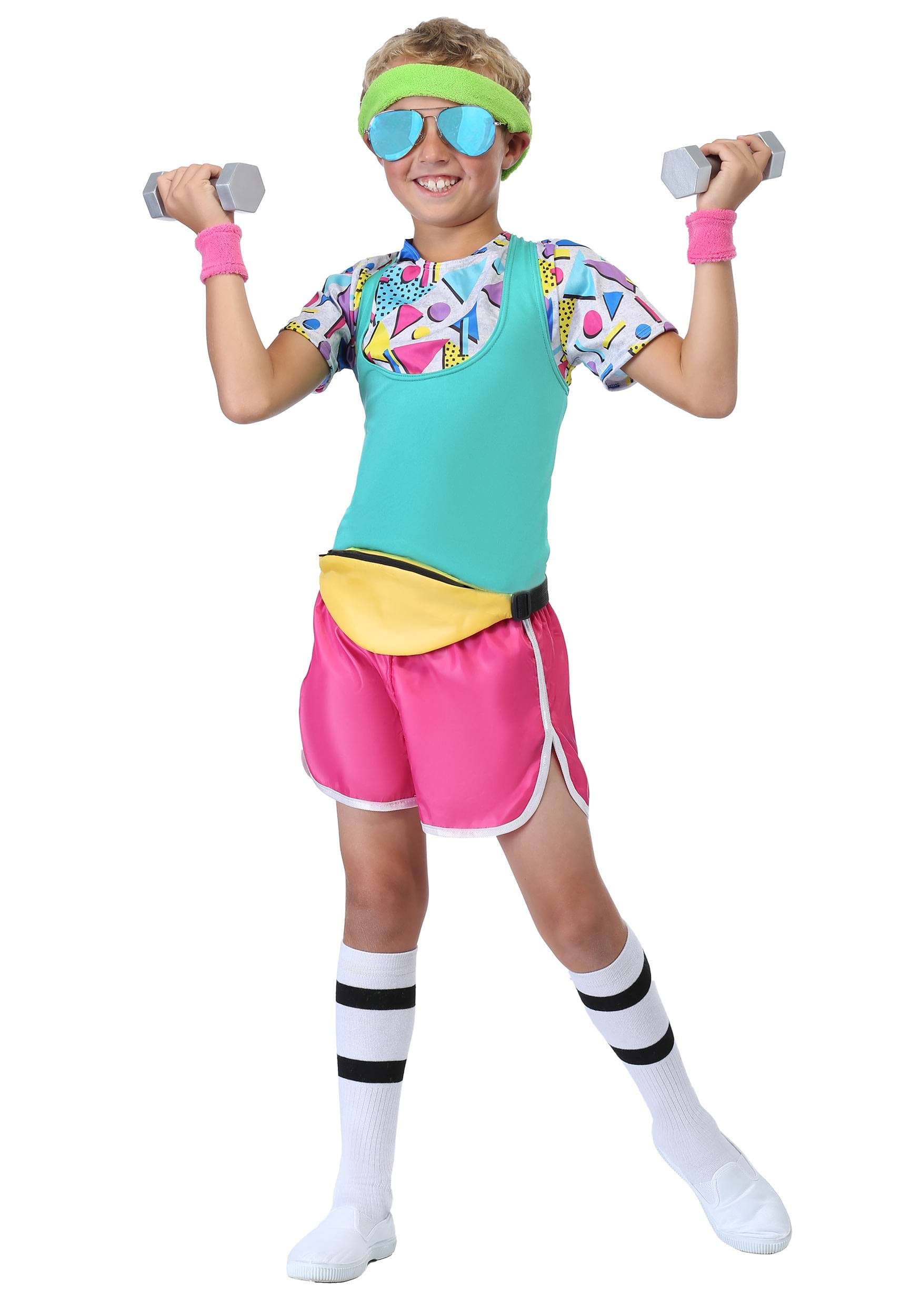 Boy's Work It Out 80s Costume