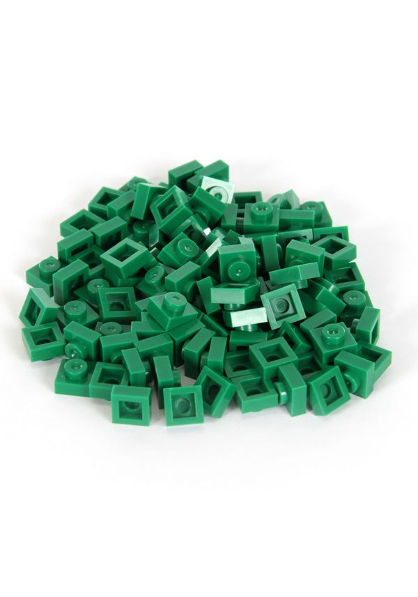 Bricky Blocks 100 Pieces 1x1 Green