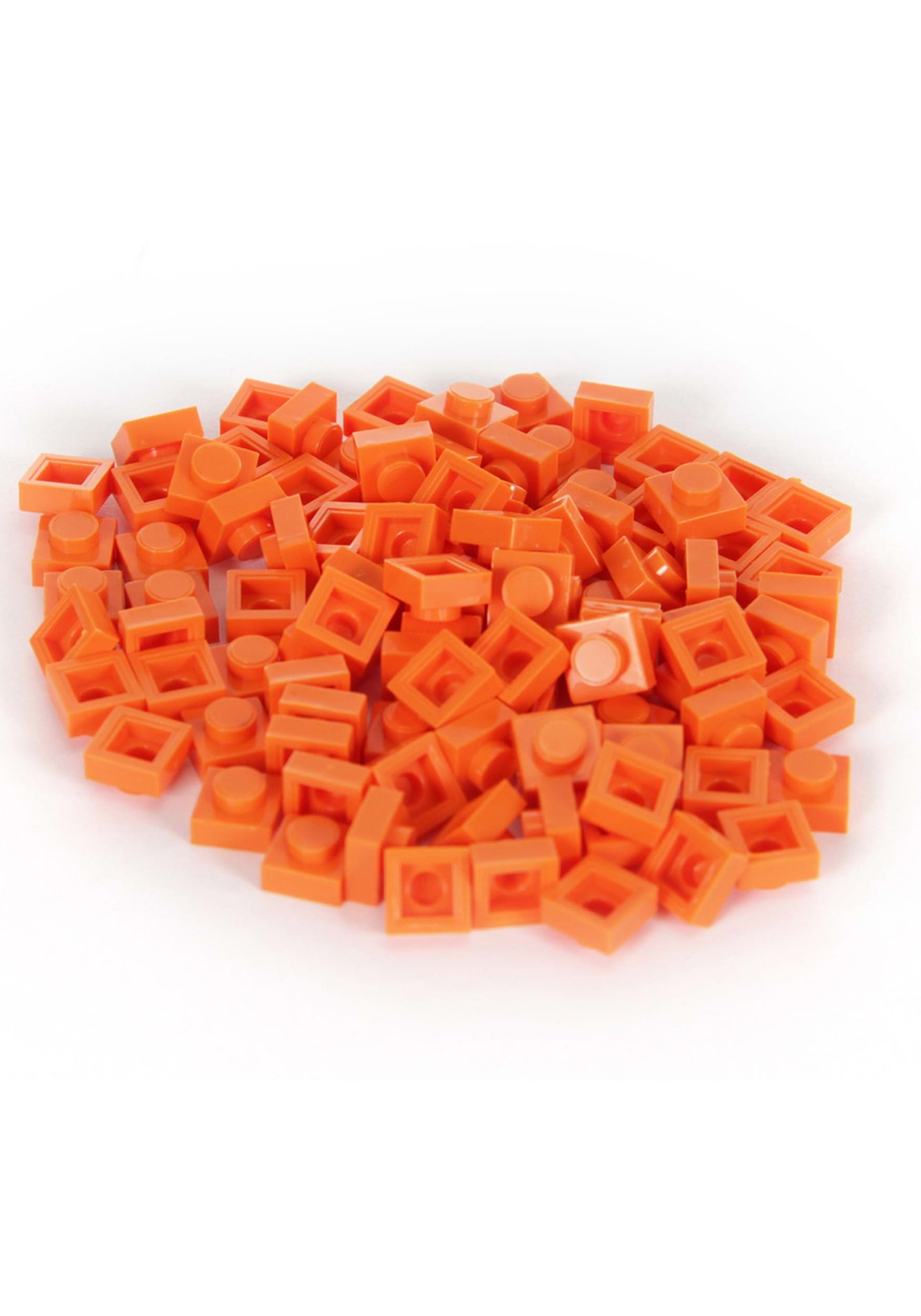 Bricky Blocks 100 Pieces 1×1 Orange