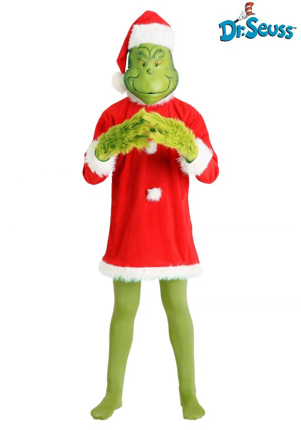 Men's Deluxe Grinch Costume