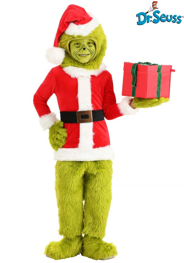 Dr. Seuss Toddler Grinch Santa Open Face Costume