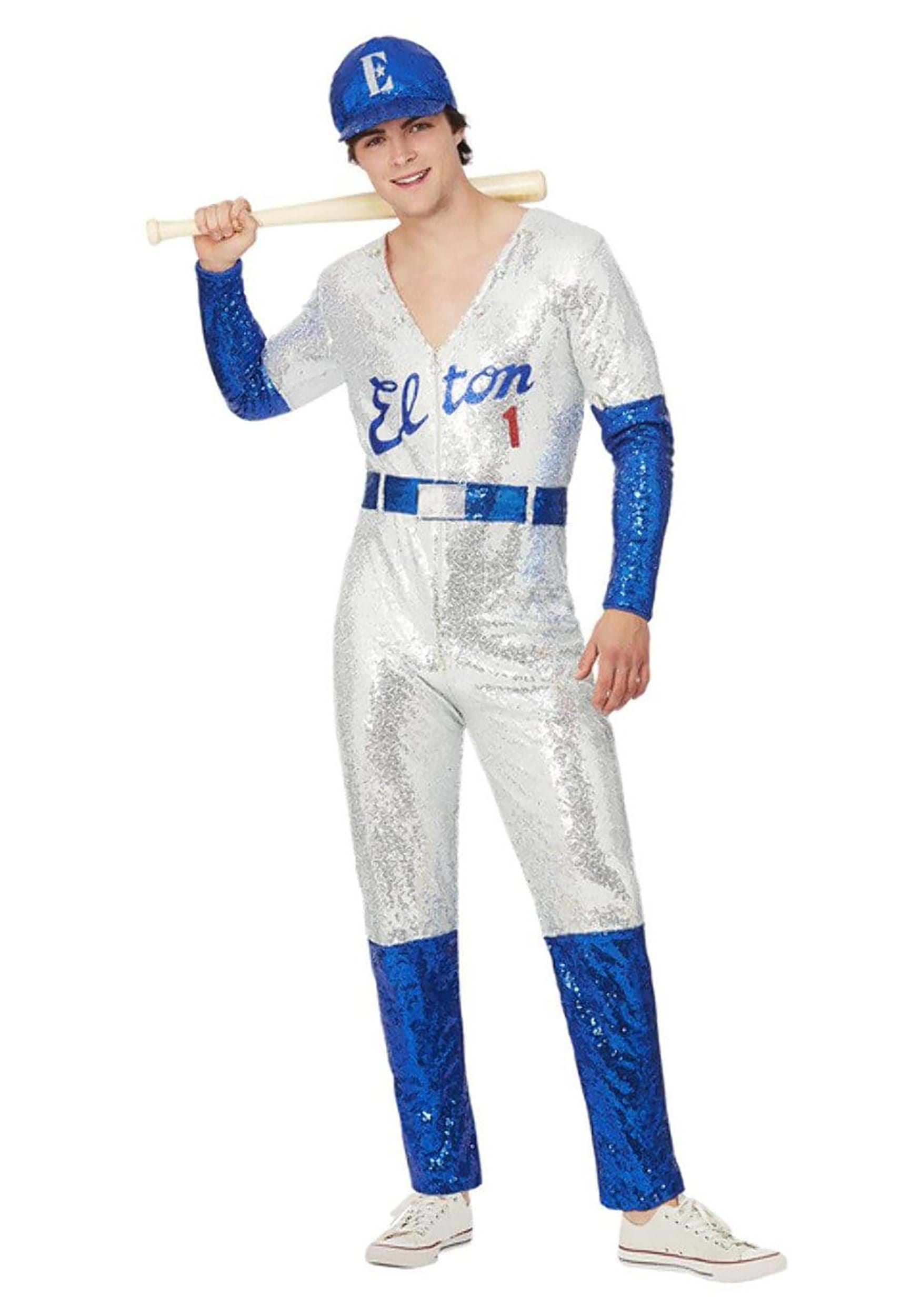 Elton John Men’s Deluxe Sequin Baseball Costume