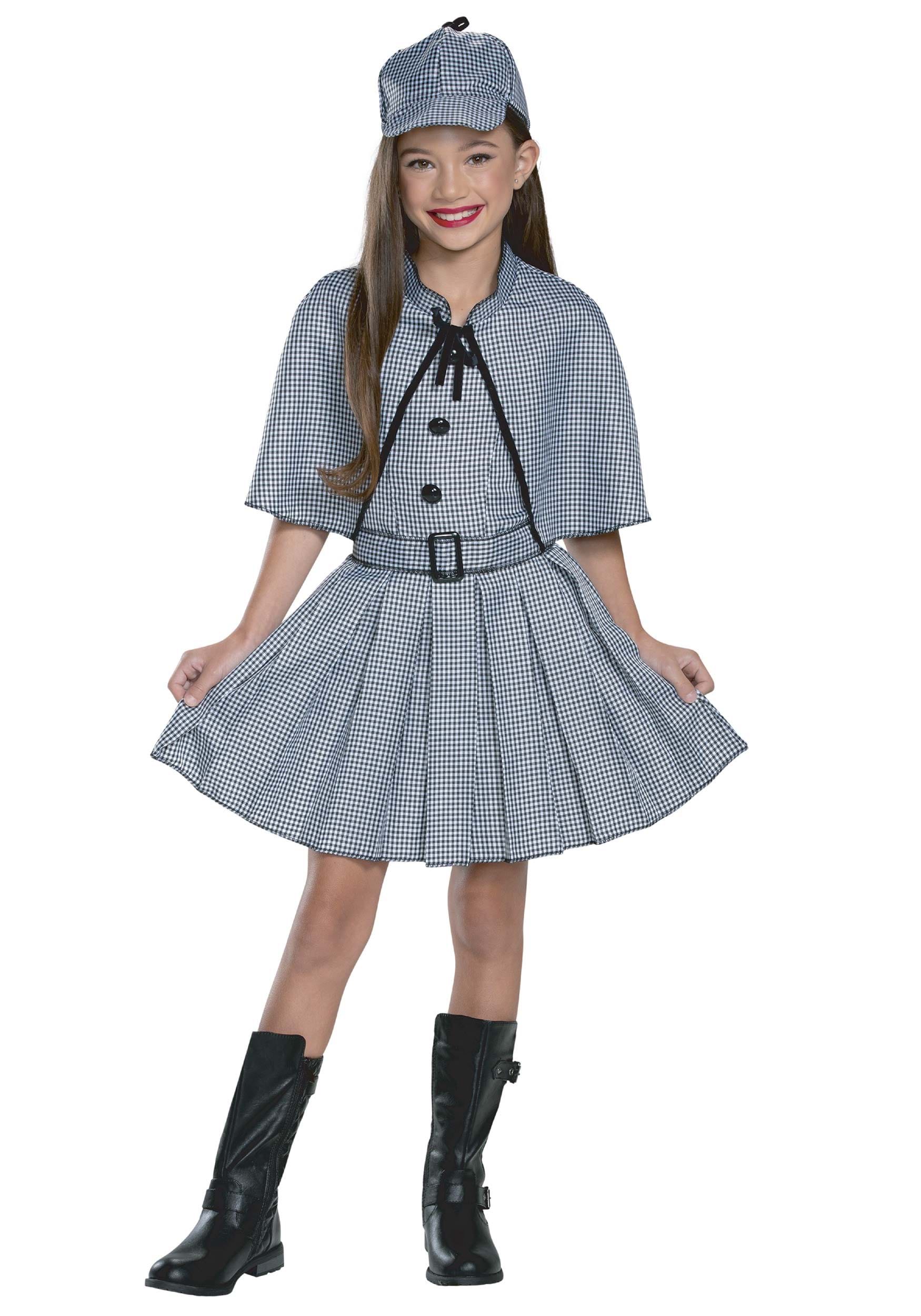 Girl’s Detective Costume Dress