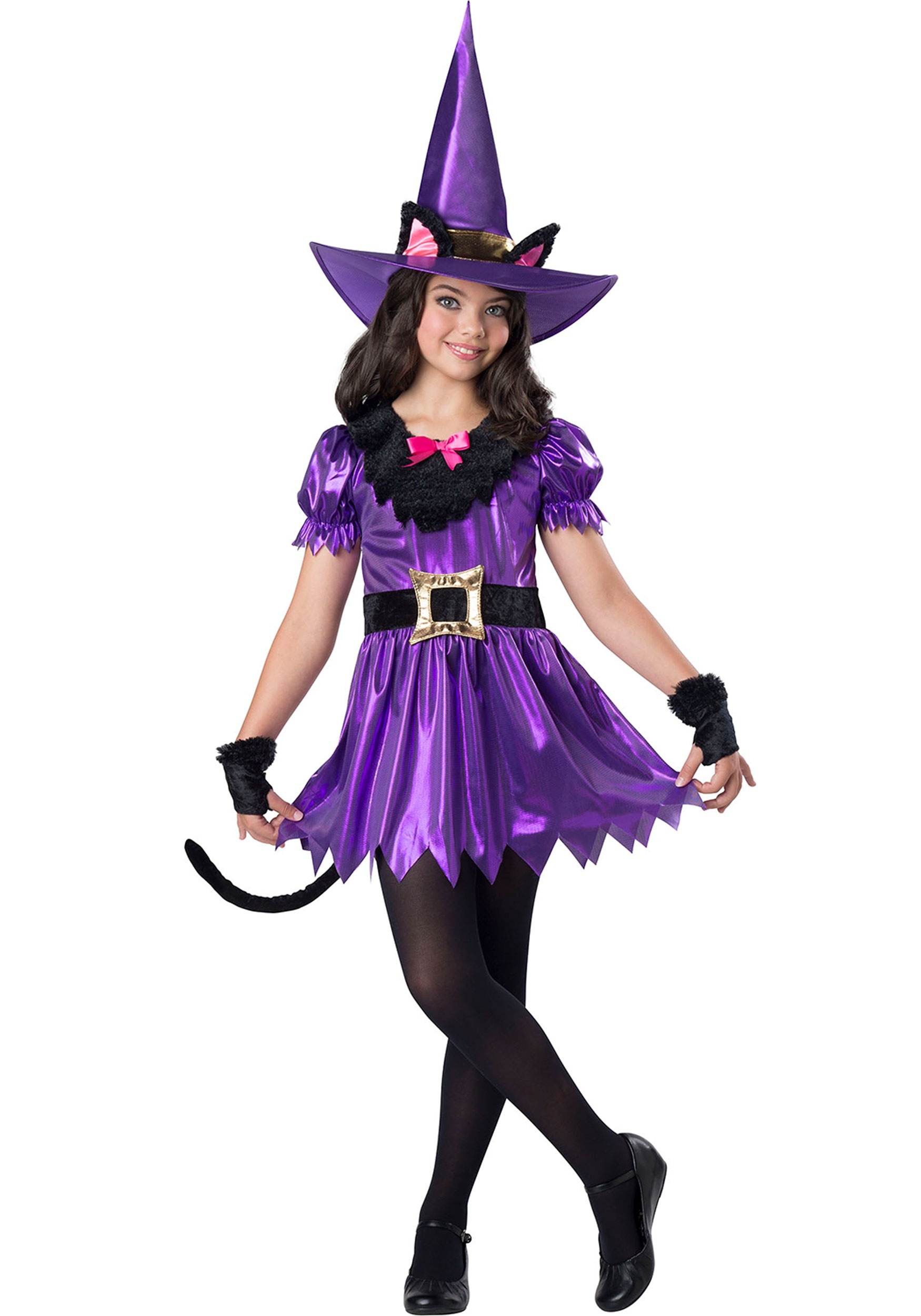 Girl's Kitty Kat Witch Costume