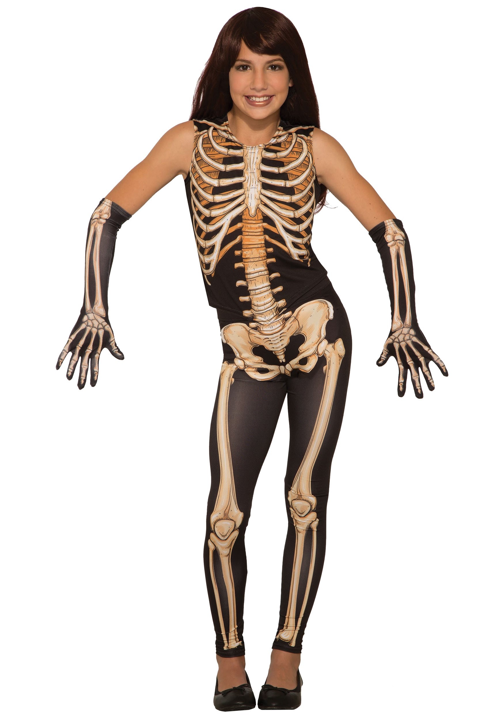 Girl’s Pretty Bones Skeleton Costume