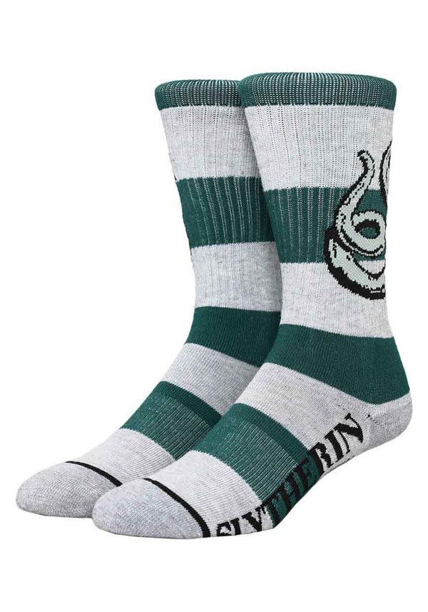 Slytherin Harry Potter Rugby Stripe Crew Socks