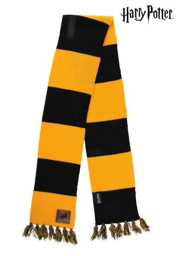 Hufflepuff Patch Striped Scarf