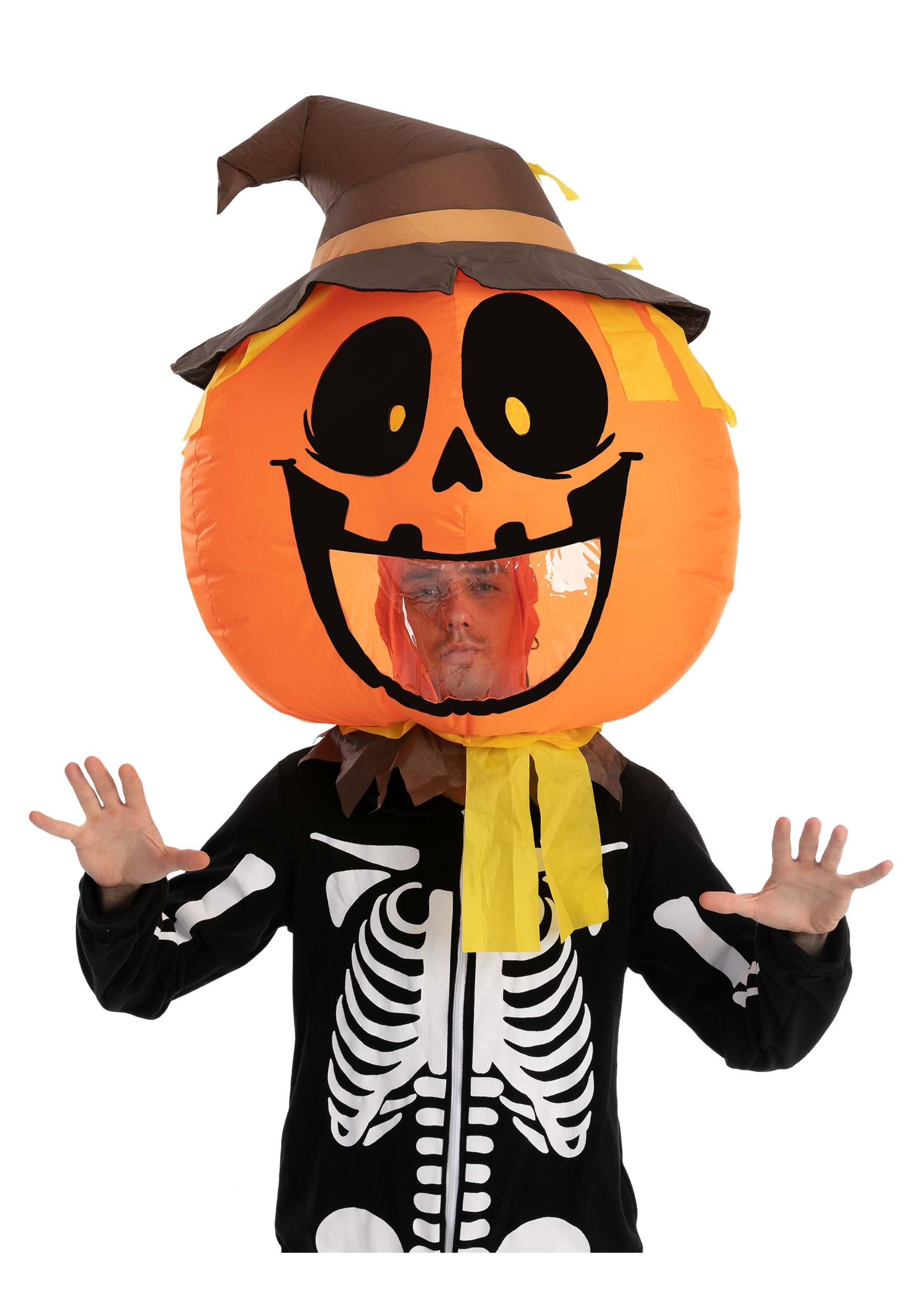 Inflatable Pumpkin Bobblehead for Adults
