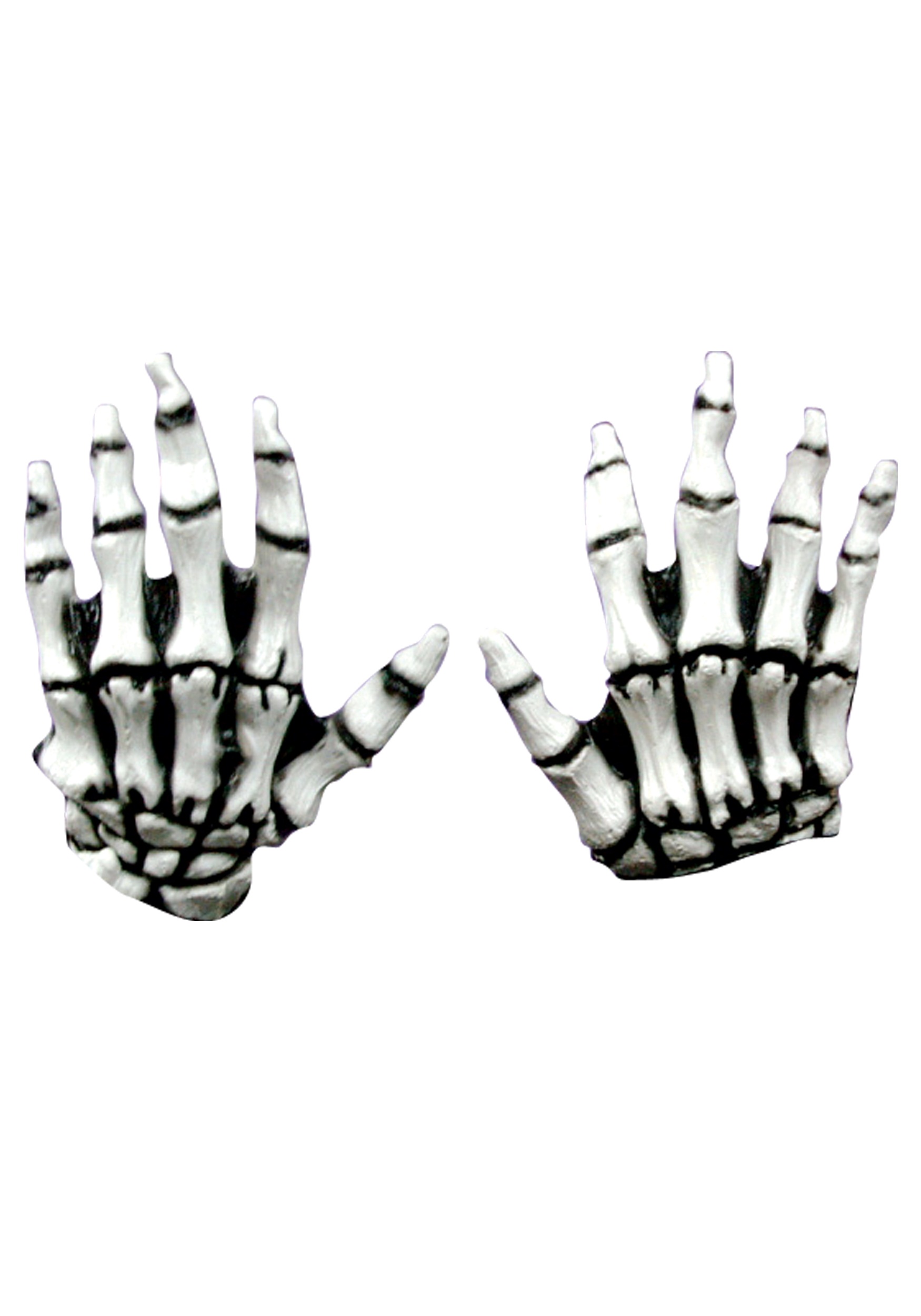 Kid's White Skeleton Hands
