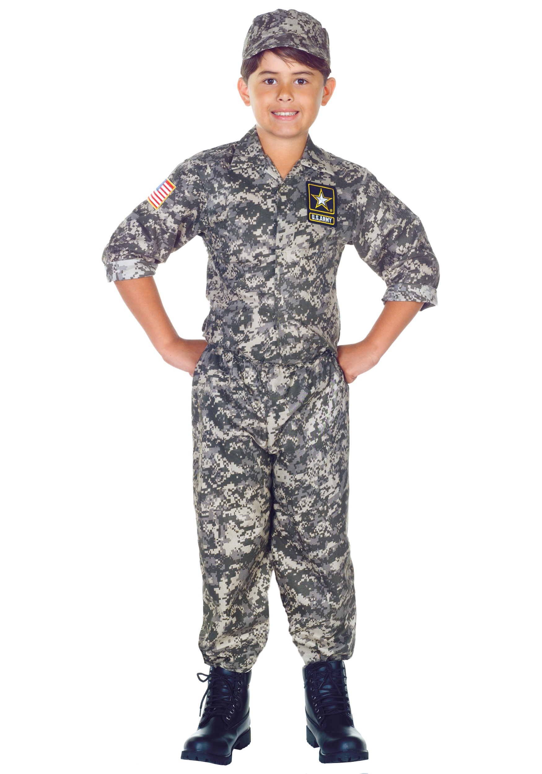 Kid's Army Camo Costume