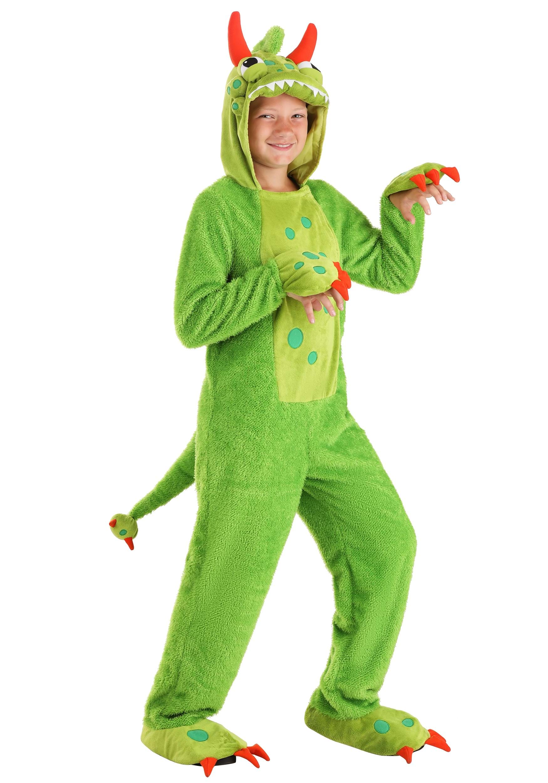 Kid’s Spotted Green Monster Costume