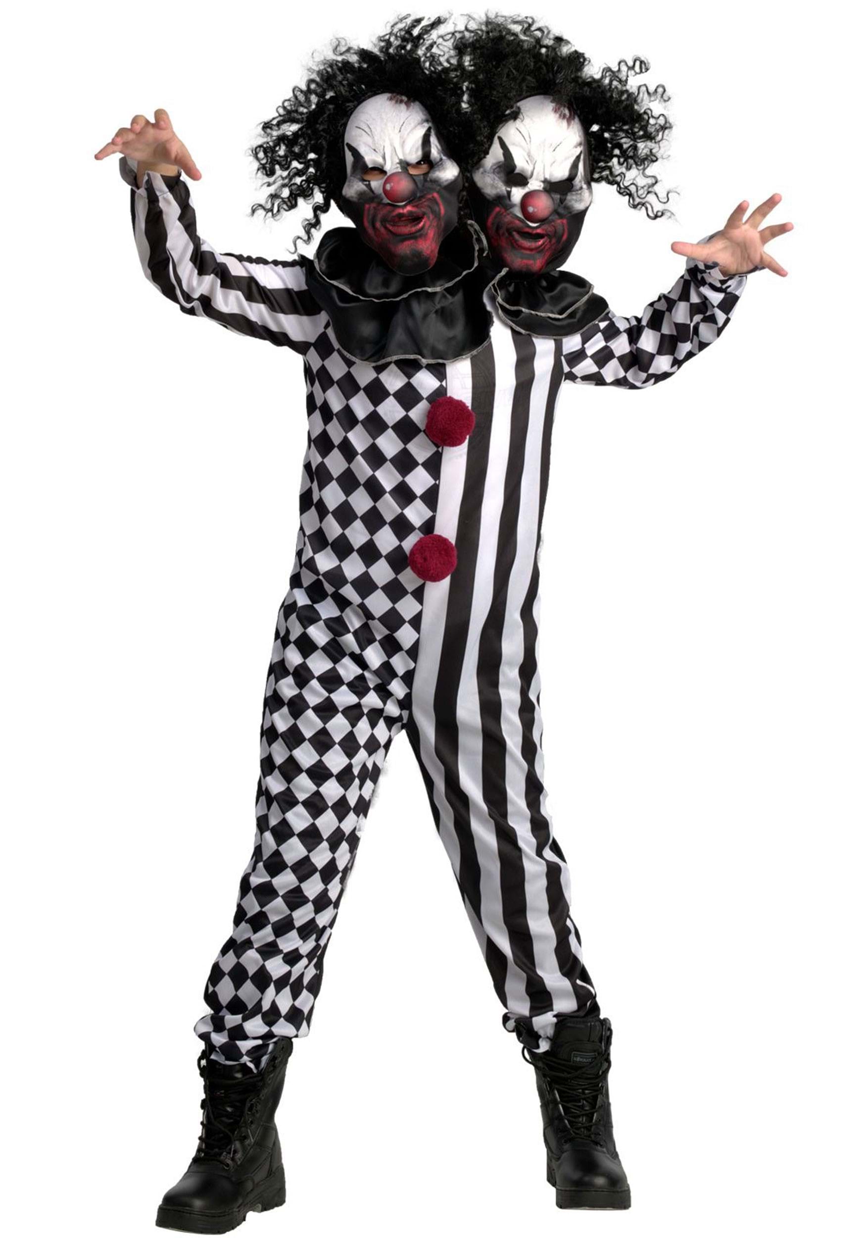 Kid’s Two-Headed Clown Costume