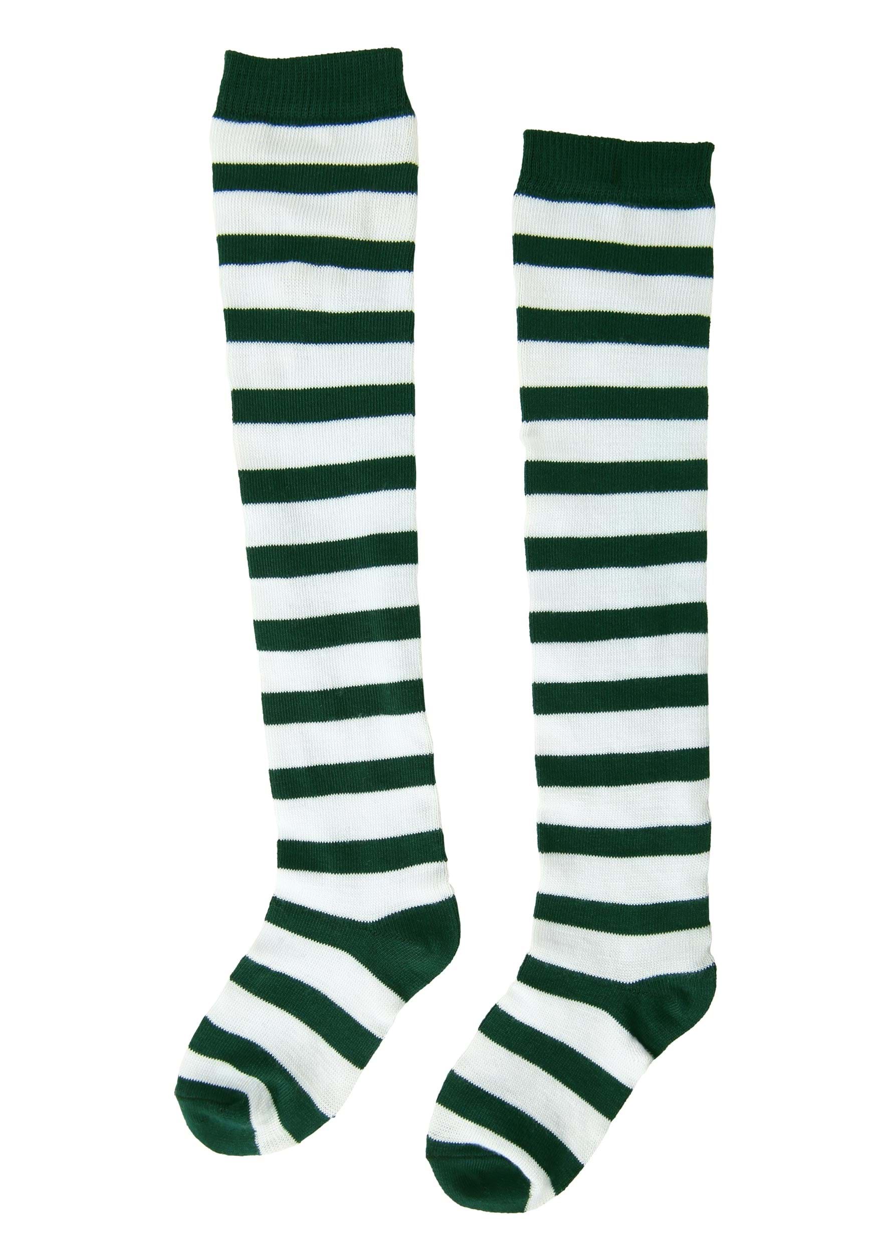 White/Green Munchkin Kid's Socks