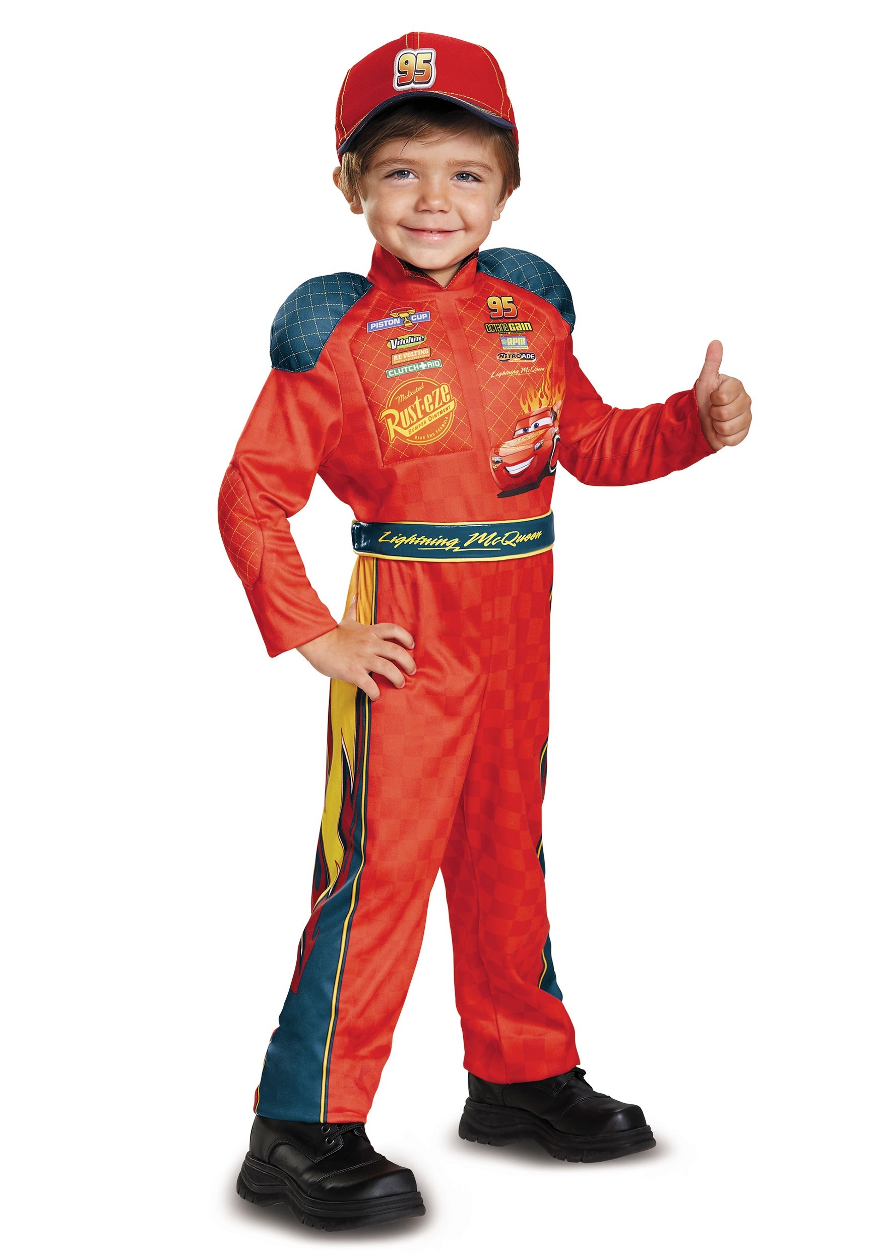 Boys Lightning McQueen Classic Toddler Costume