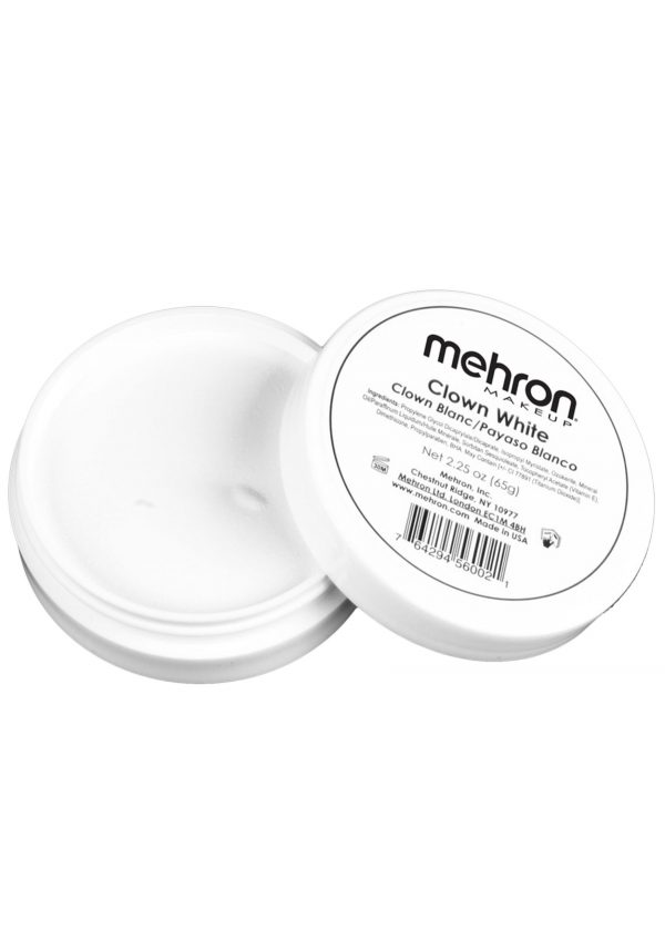 Mehron Clown White 2.25 Oz Premium Quality Makeup