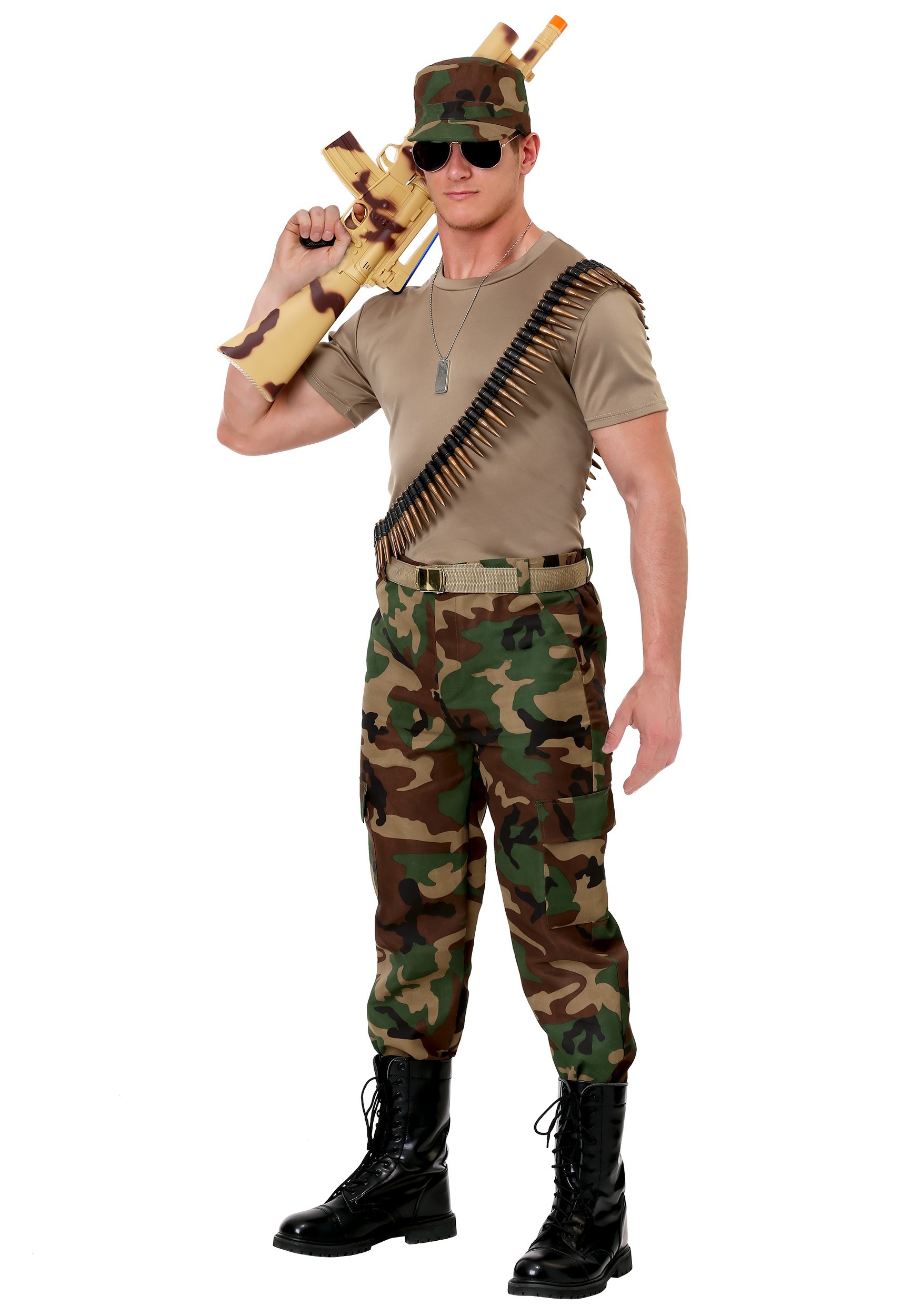 Men’s Camo Soldier Costume