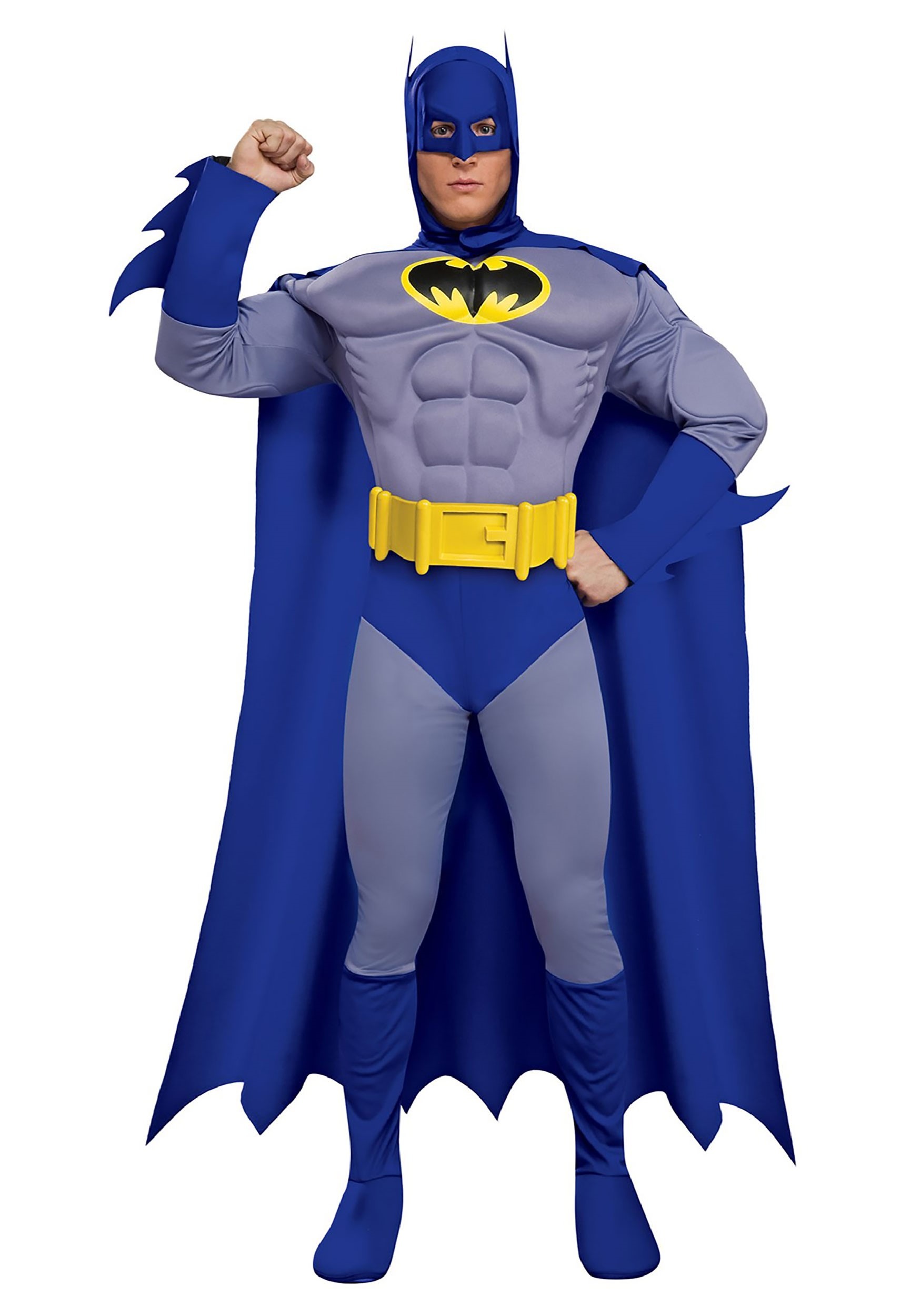 Men’s Deluxe Muscle Chest Batman Costume