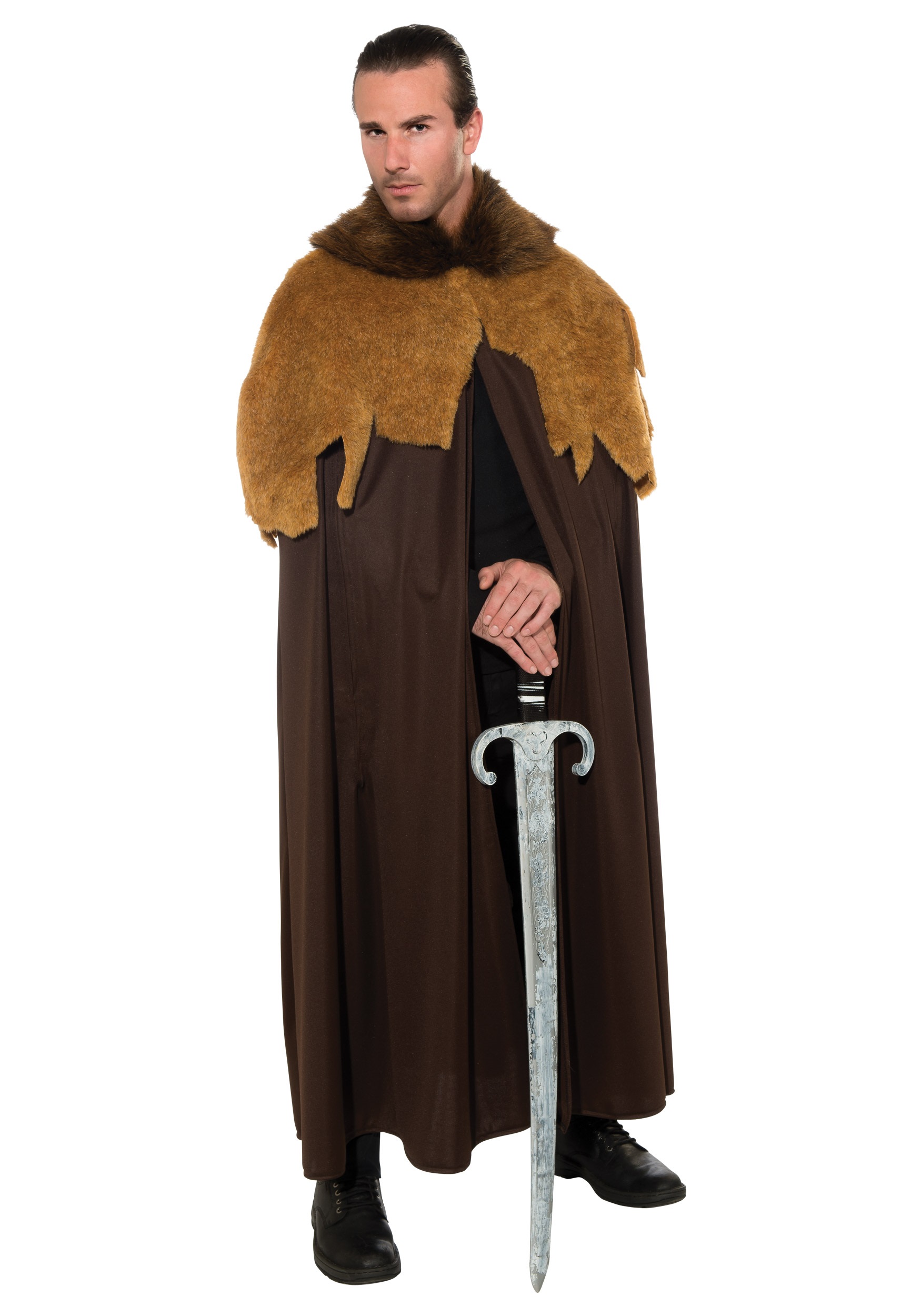 Medieval Warrior Men's Cloak Costume