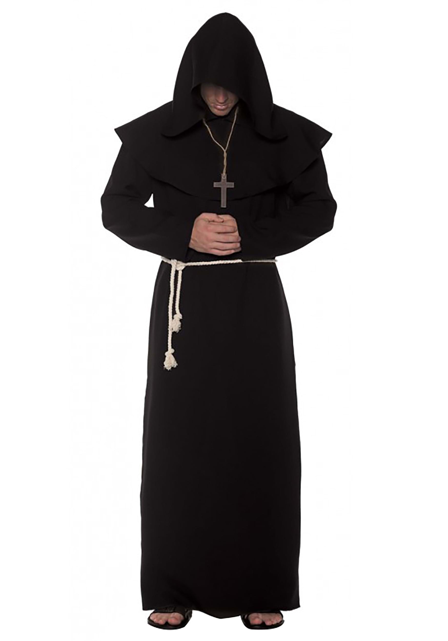 Men’s Monk Black Robe Costume