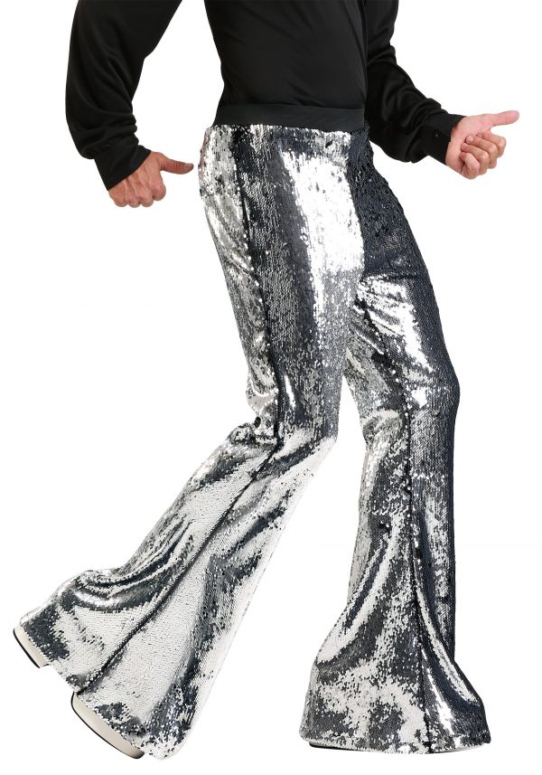 Mens Reversible Sequin Disco Pants