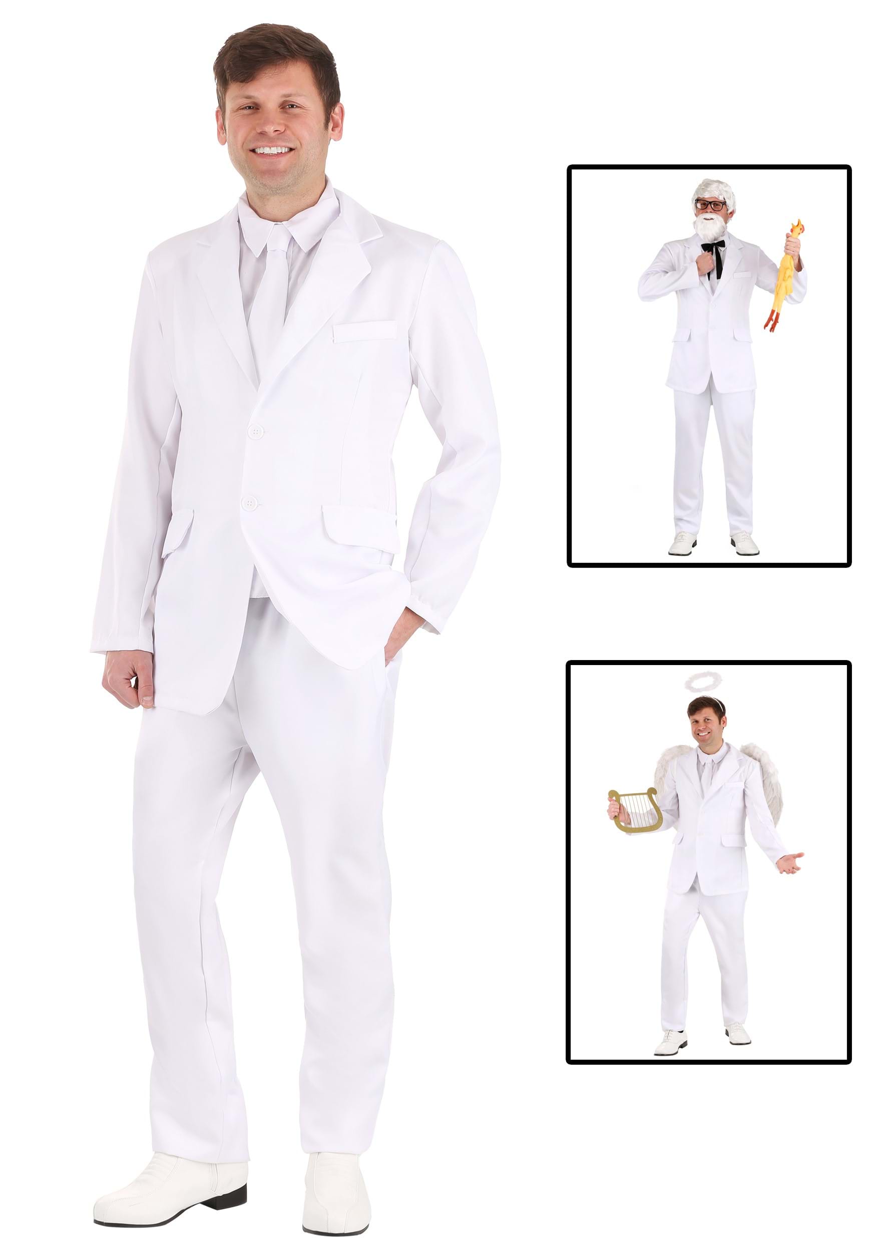 Men’s White Suit Costume