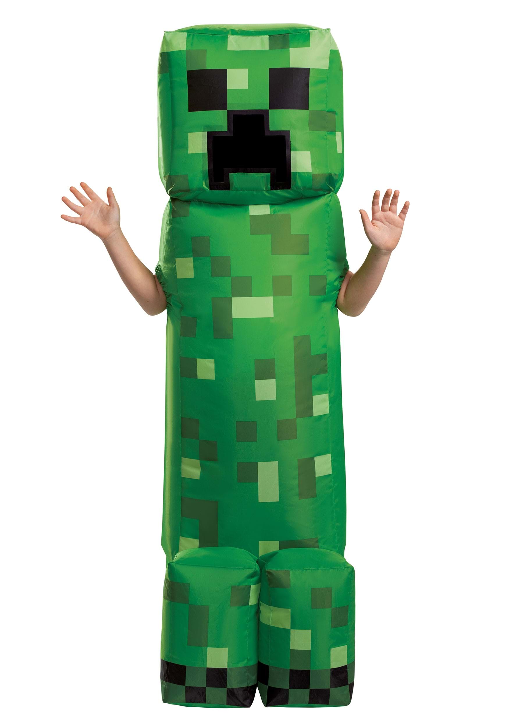 Kid's Inflatable Minecraft Creeper Costume