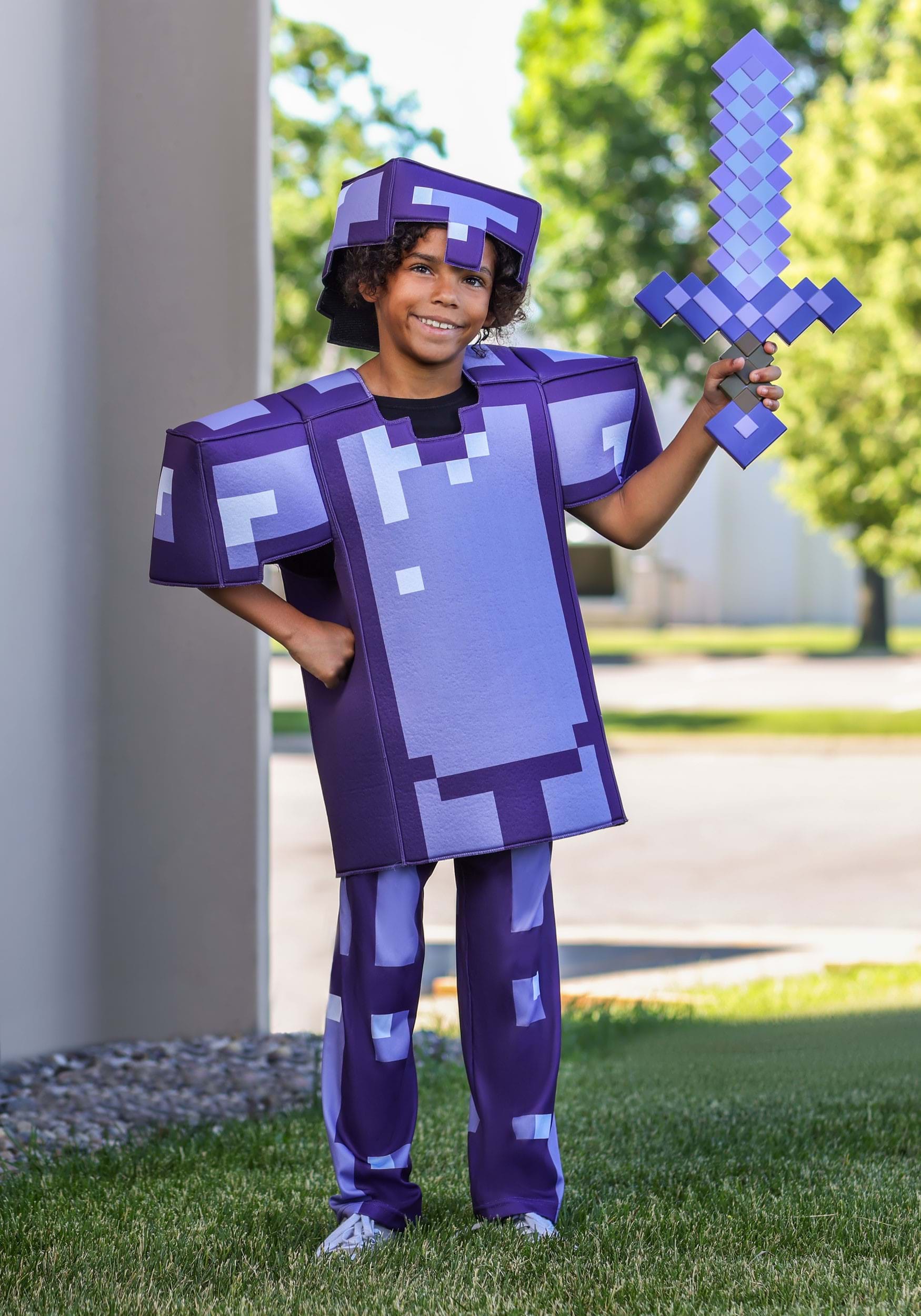 Minecraft Enchanted Diamond Armor Deluxe Kid’s Costume