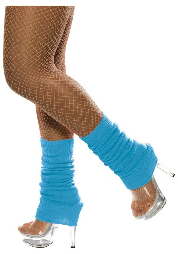 Neon Blue Leg Warmers