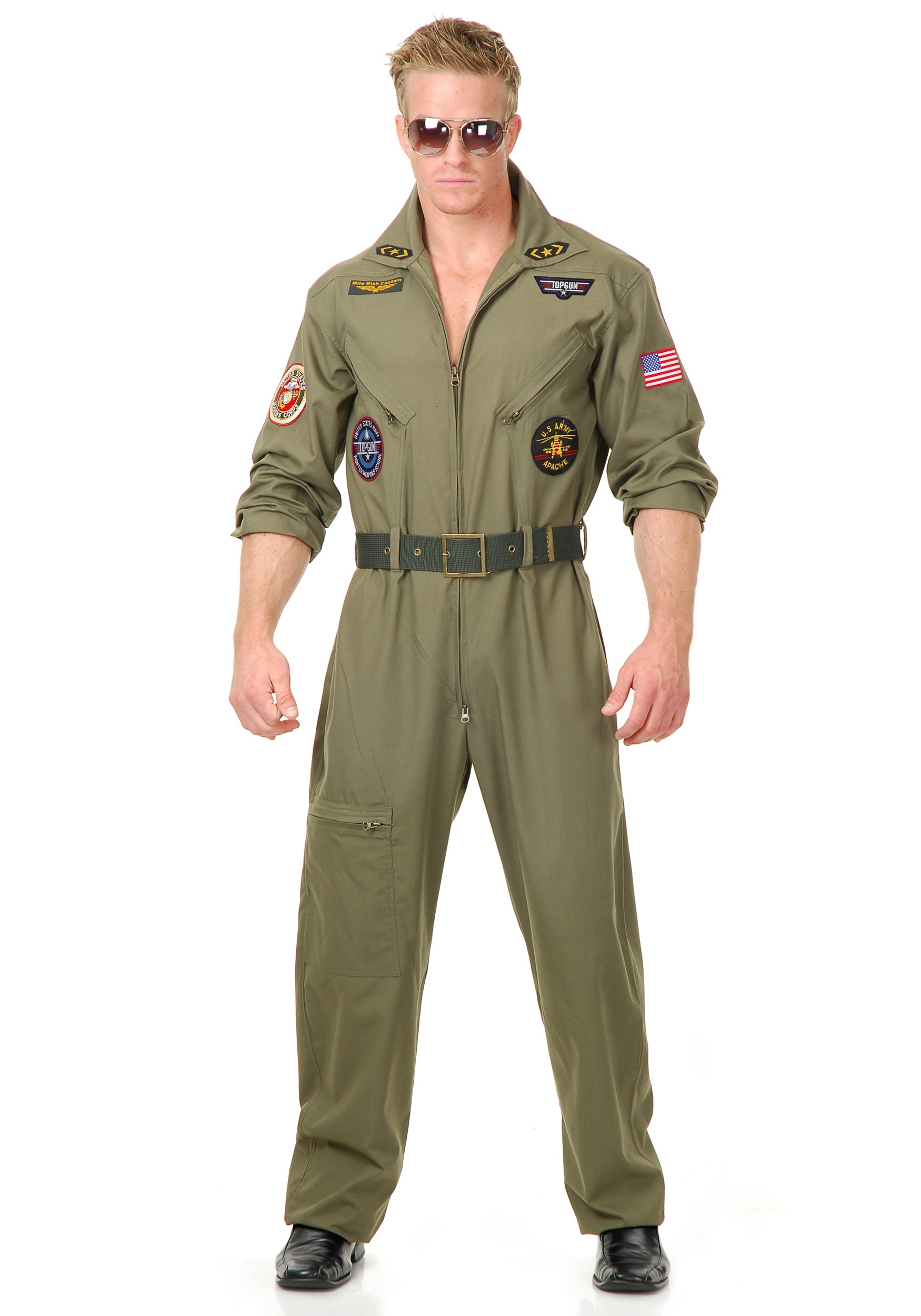 Men’s Plus Size Air Force Pilot Costume