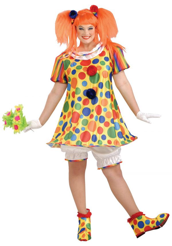 Women's Plus Size Giggles the Clown Costume