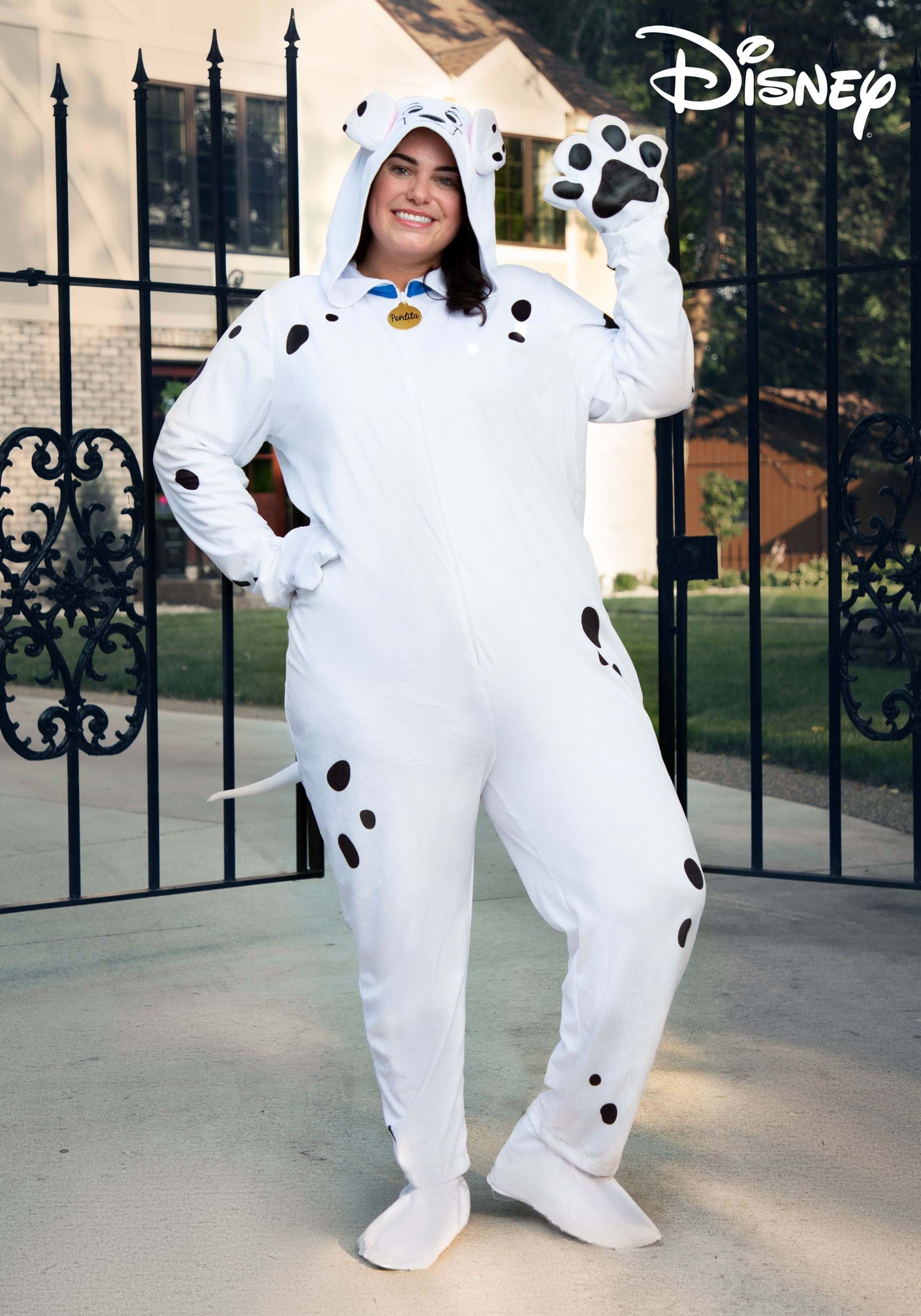 Plus Size Women's 101 Dalmatians Perdita Costume Onesie