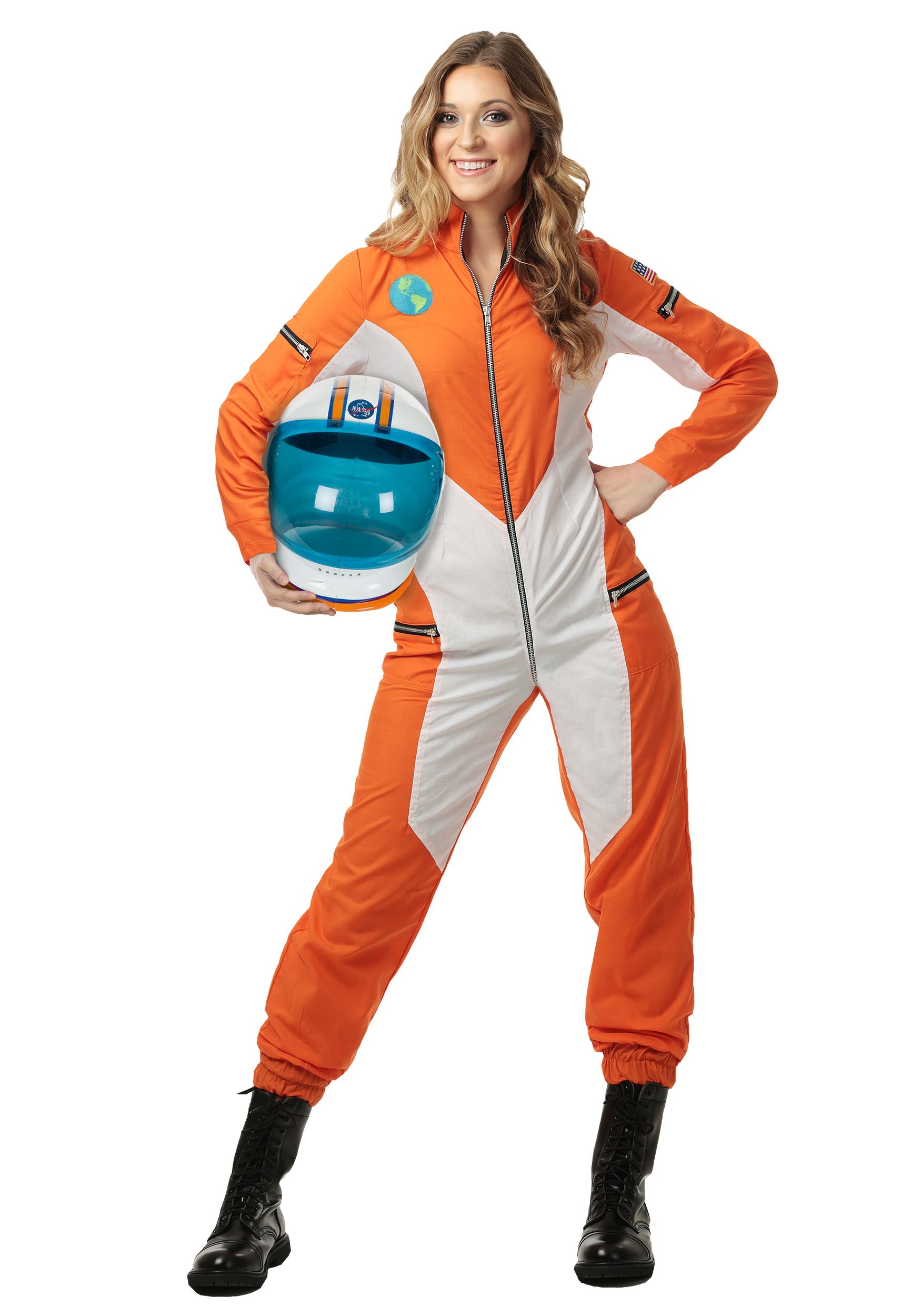 Plus Size Women's Astronaut Jumpsuit Costume