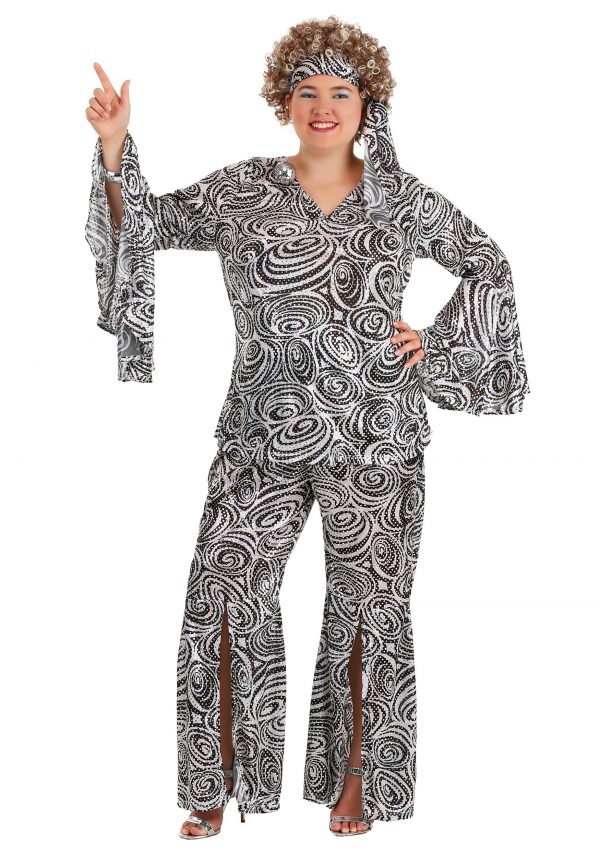 Women's Foxy Lady Plus Size Disco Costume