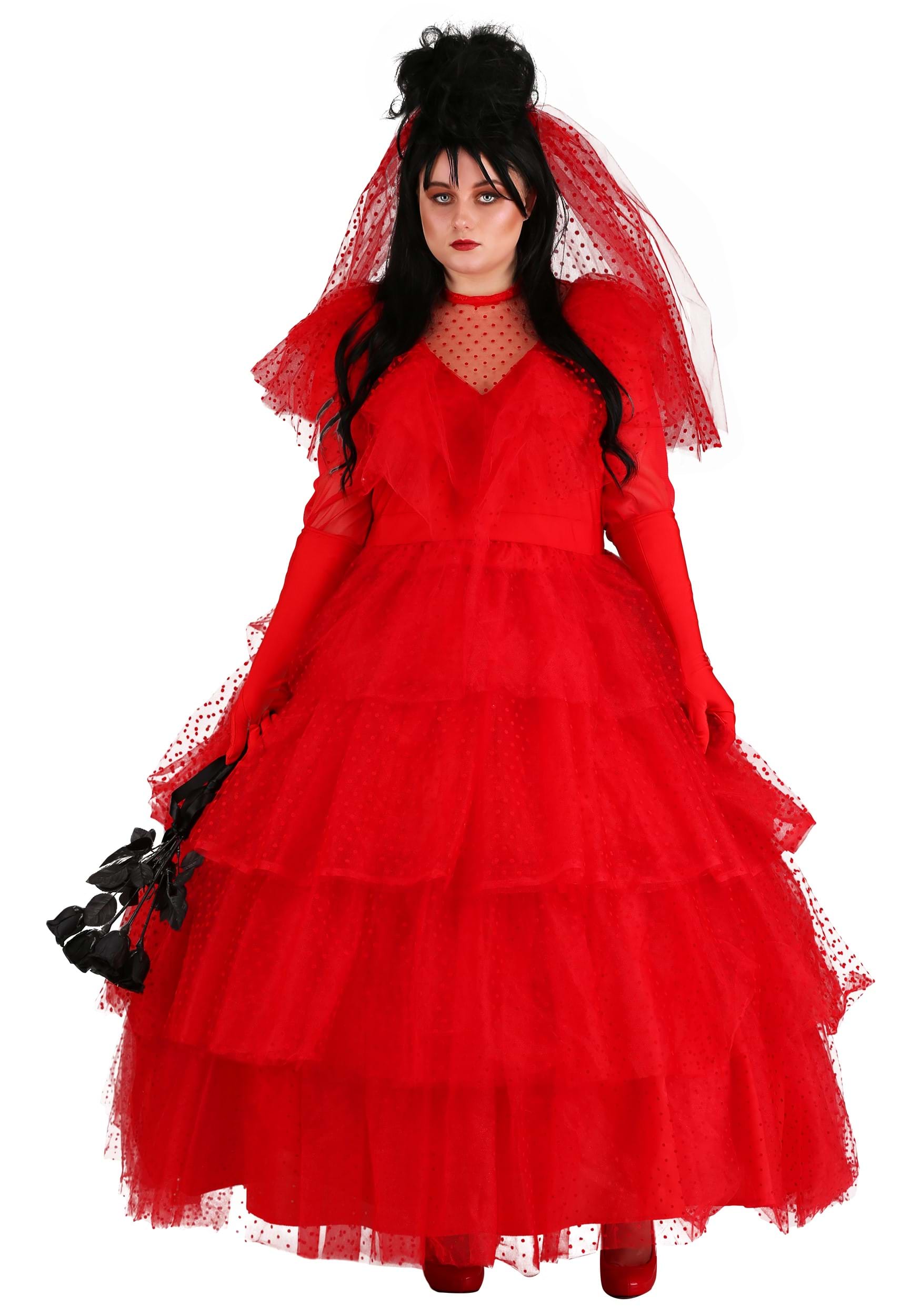 Plus Size Women’s Red Wedding Dress