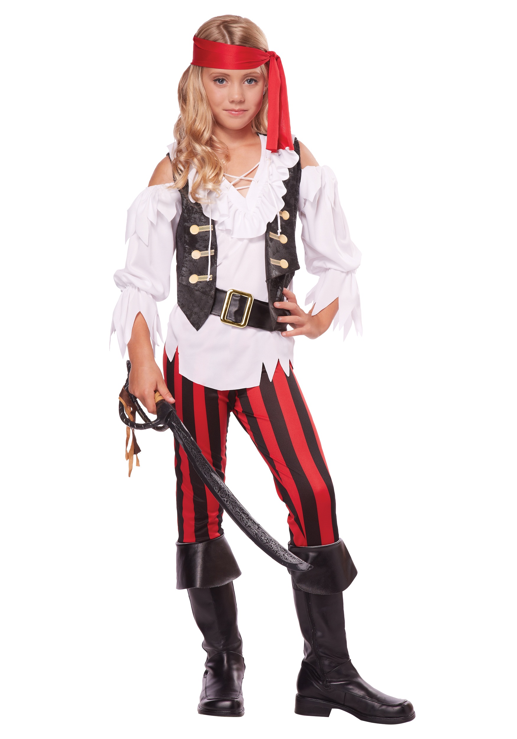 Girl's Posh Pirate Costume
