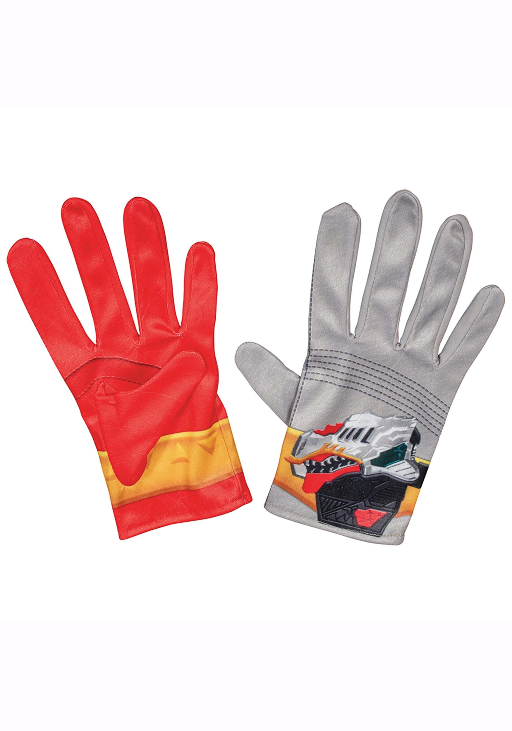 Power Rangers Dino Fury Red Ranger Kid’s Gloves