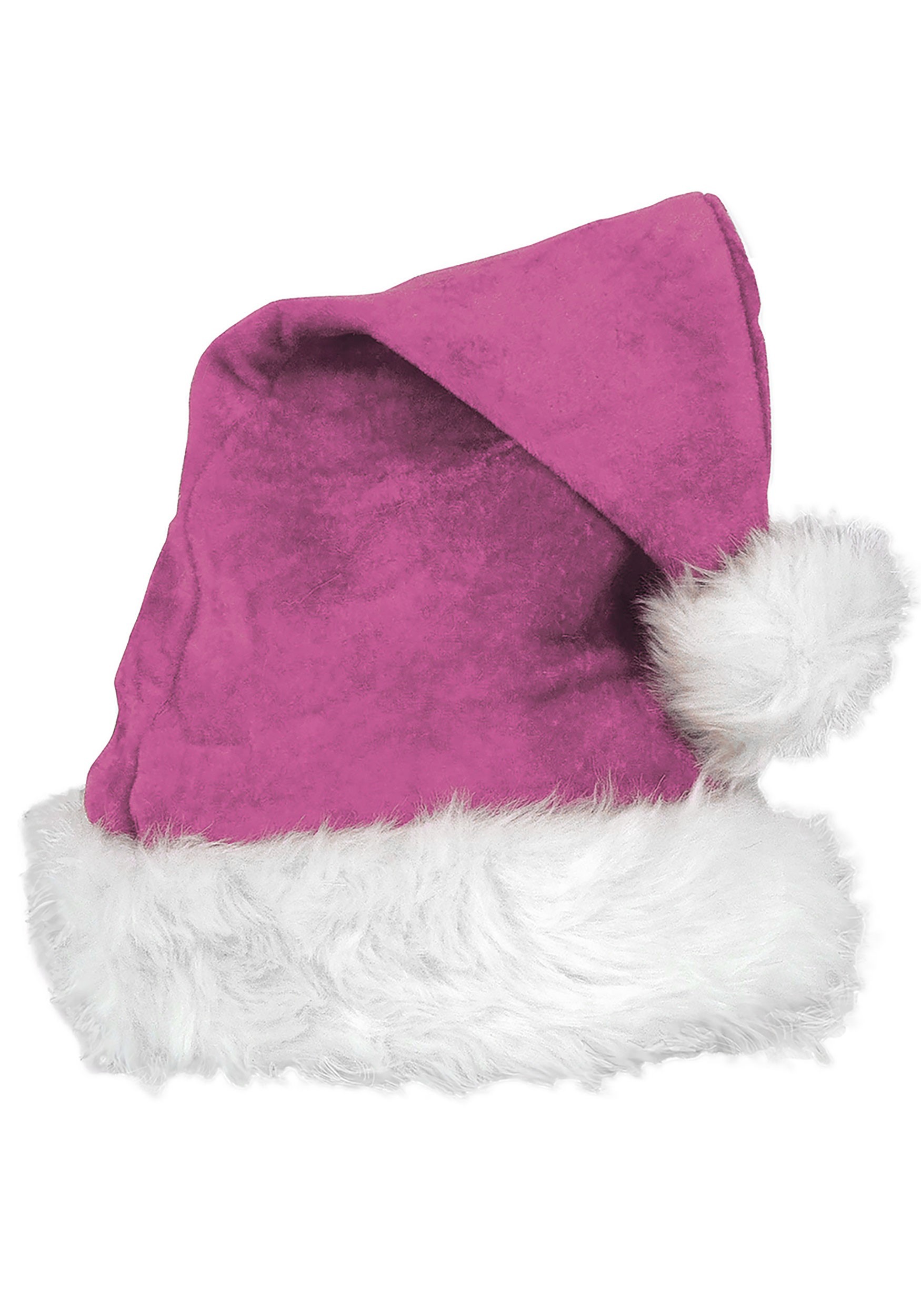 Santa’s Deluxe Pink Velvet Hat