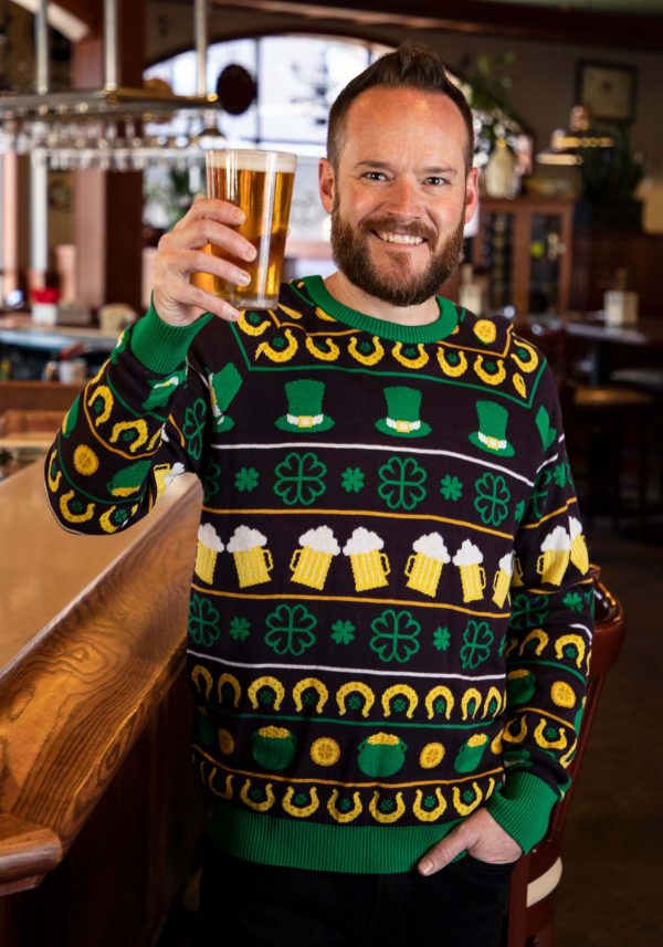 St Patrick's Fair Isle Sweater for Adults