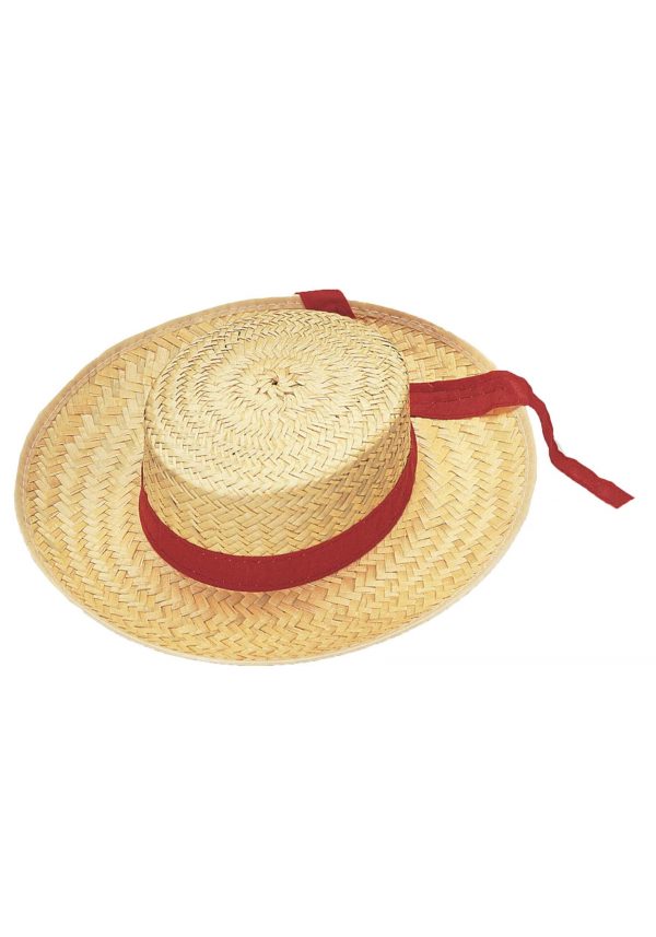 Straw Gondolier Hat Accessory