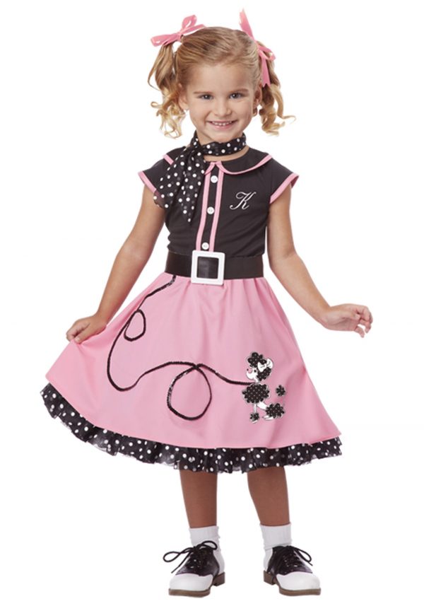 Toddler 50s Poodle Cutie Costume