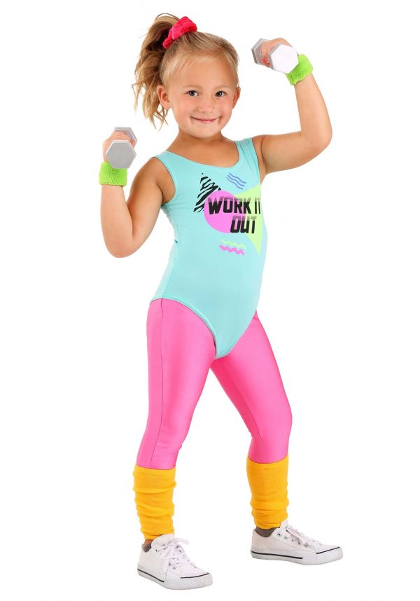 Totally 80s Toddler Workout Costume