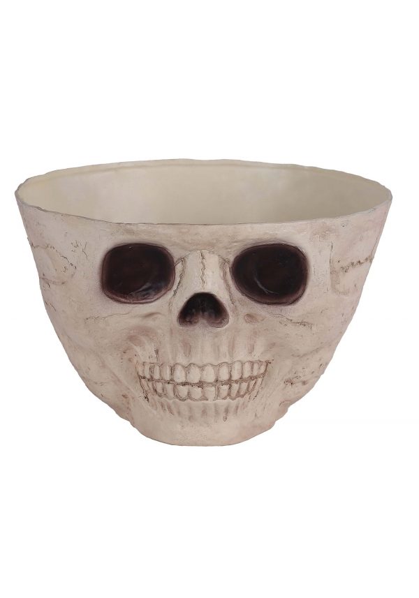 Wide Skull Candy Bowl Decoration