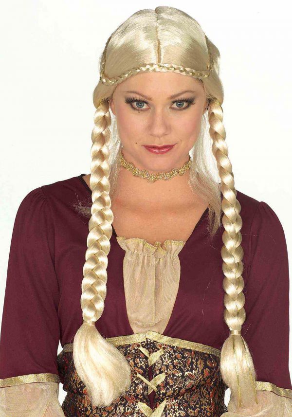 Women's Blonde Renaissance Braided Wig