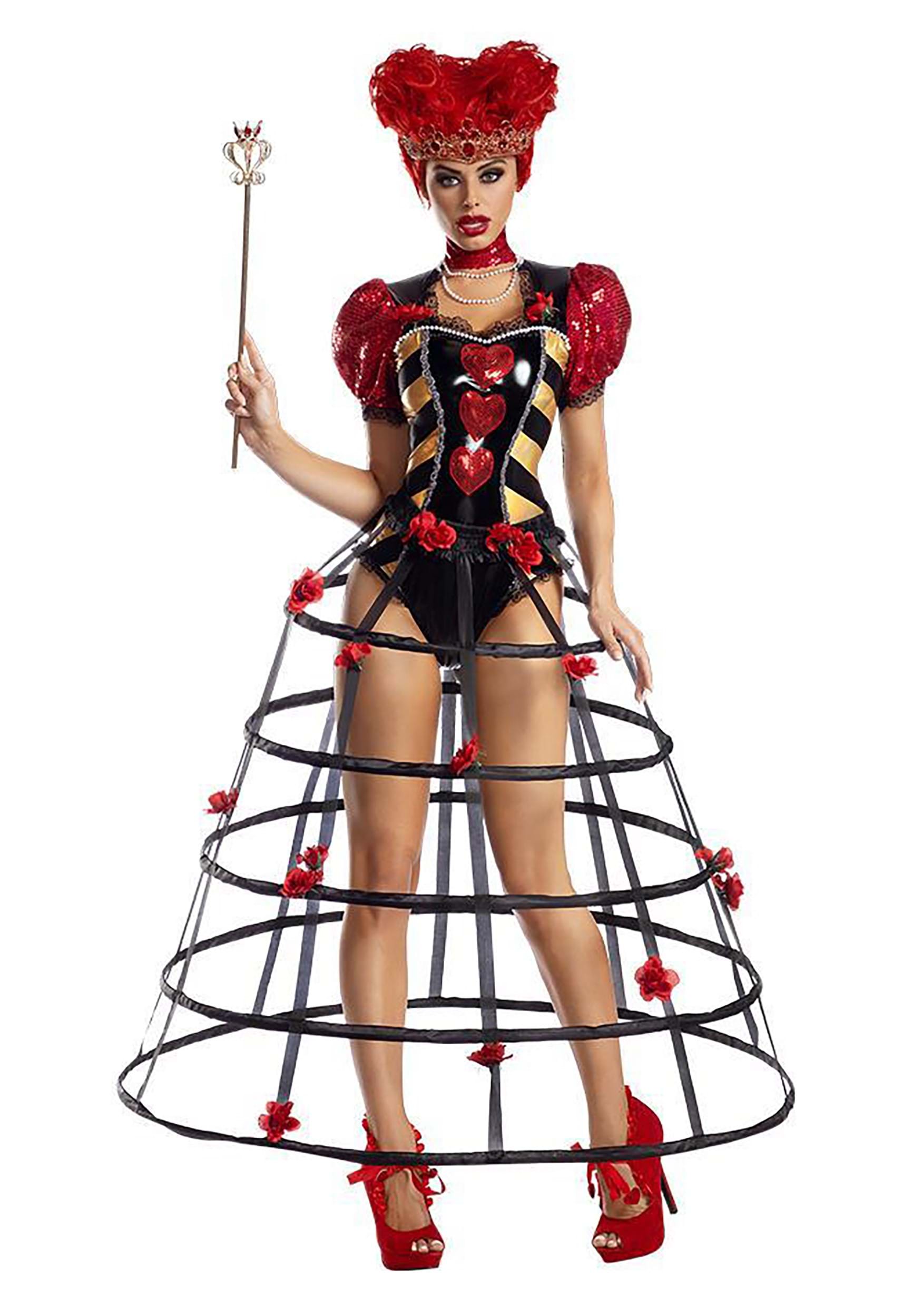 Caged Heart Queen Women's Costume