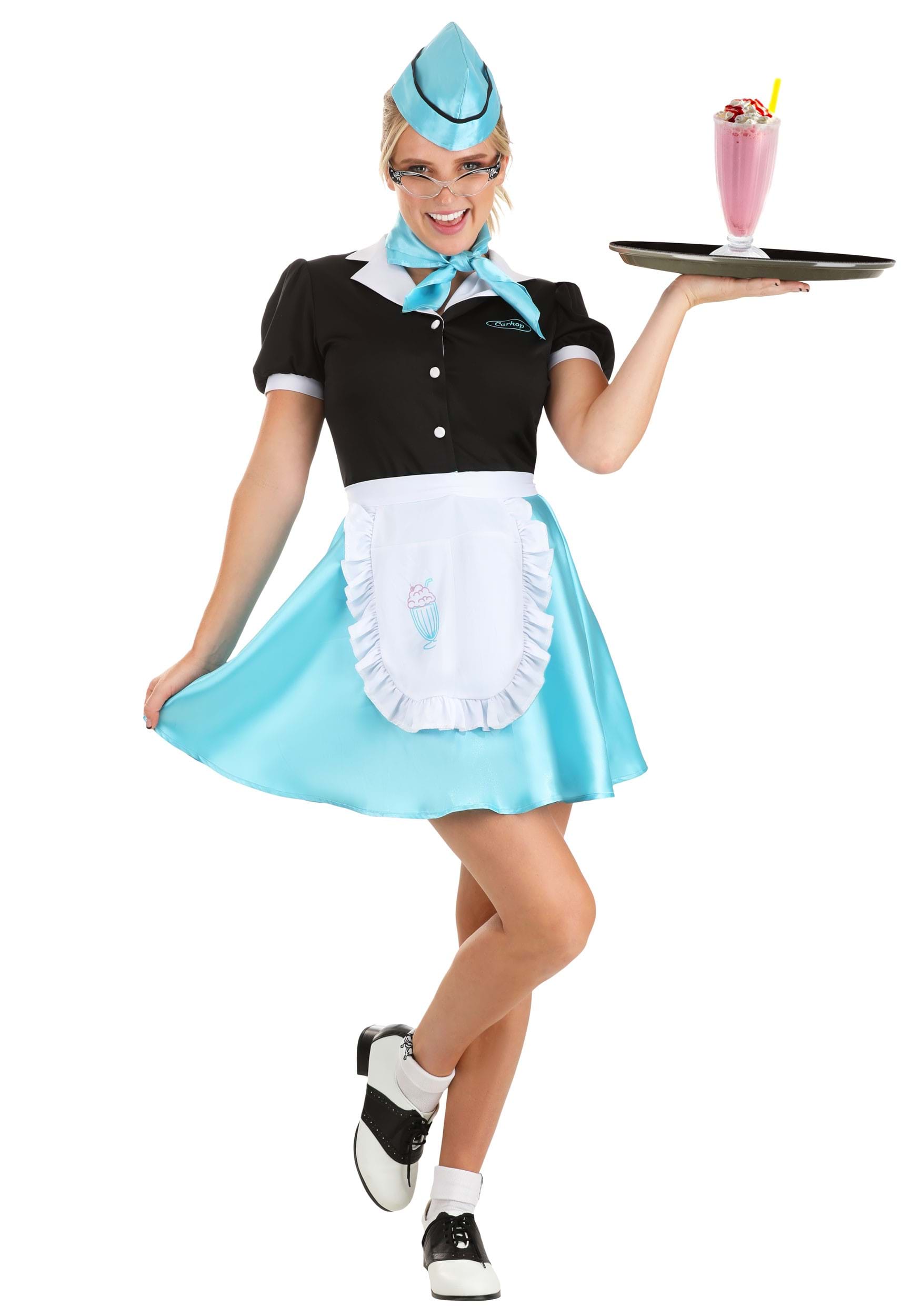 Women’s Car Hop Waitress Costume