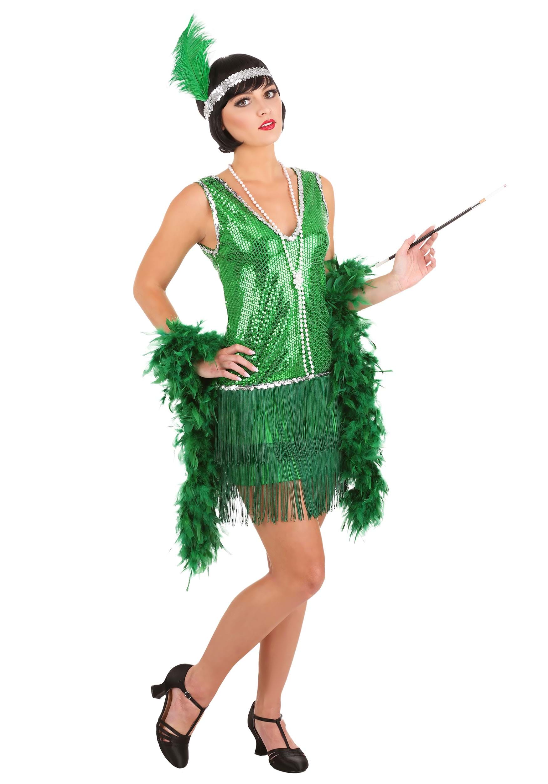 Women’s Emerald Flapper Costume