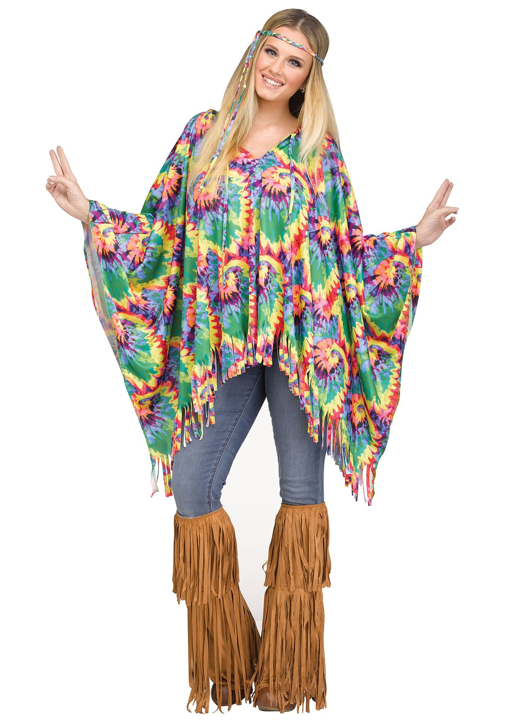 Women’s Hippie Poncho Costume