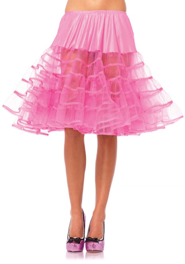 Women's Knee Length Pink Petticoat